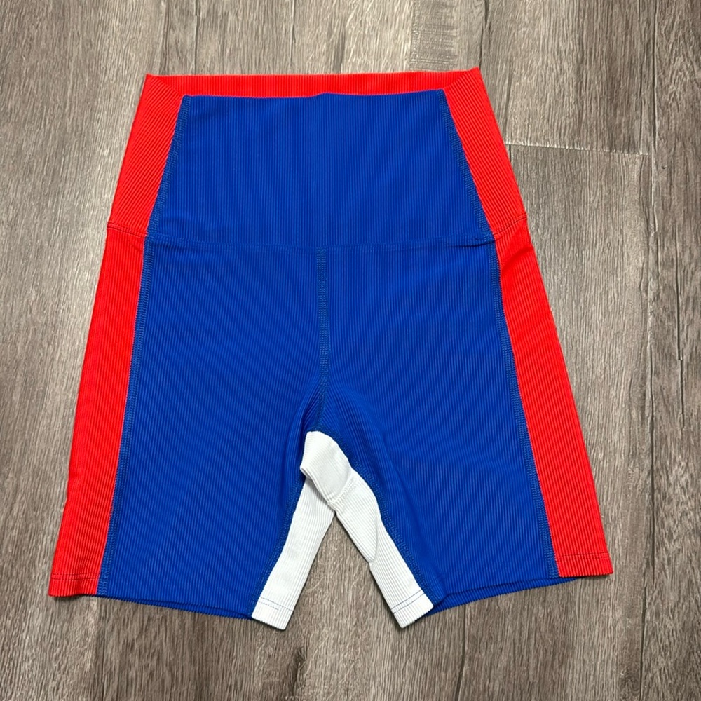 Red, White, and Blue Sports Shorts